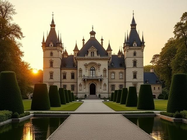 Restauriertes historisches Schloss