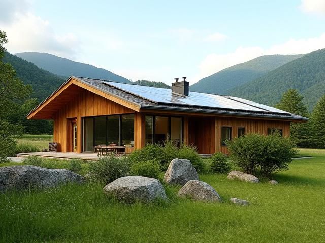 Nachhaltiges Einfamilienhaus in ländlicher Umgebung