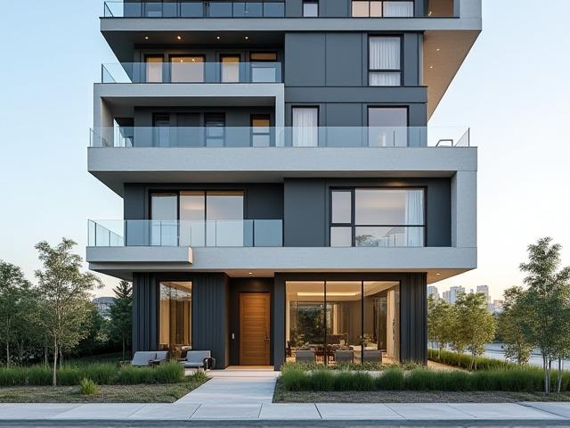 Modernes Wohngebäude in Wien